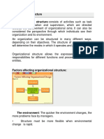 Organisational Structure