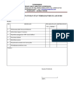 Checklist Kepatuhan Staf Terhadap Regulasi Di Rs Poliklinik