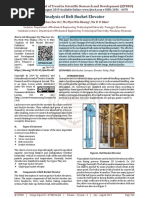 Analysis of Belt Bucket Elevator