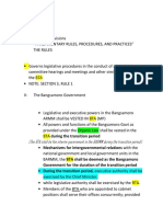 Parliamentary Rules - Notes