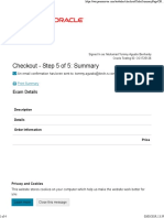 Checkout - Step 5 of 5: Summary: Exam Details