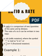 Ratio & Rate