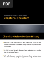 Chapter 2: The Atom: Senior High School - Physical Science