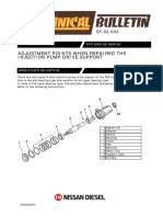 Adjustment Points When Repaired The Injection Pump Drive Support