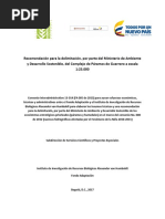 Recomendación para La Delimitación, Por Parte Del Ministerio de Ambiente y Desarrollo Sostenible, Del Complejo de Páramos de Guerrero A Escala 1:25.000