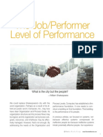 Job Performer Level of Performance PDF