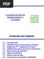 Clasificación de Reservorios y Fluidos PDF