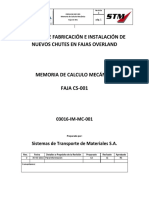 Servicio de Fabricación E Instalación de Nuevos Chutes en Fajas Overland