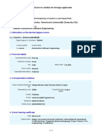 Antrag Chemnitz, Technische Universitaet Chemnitz (TU) Summer Semester 2019 (Beginning of Studies in March April 2019) 3150759