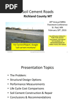 Soil Cement Roads: Richland County MT