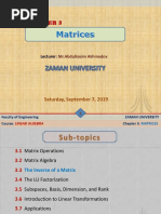 3.3 The Inverse of A Matrix