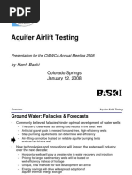 Aquifer Airlift Testing