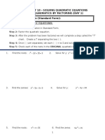 Draft Notes ALG UNIT 10 SOLVING QUADRATICS