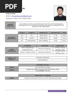 Curriculum Vitae: Sunil Kumar