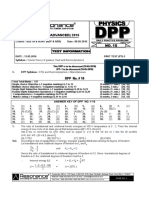 DPP 10 Jee Advanced Revision DPP B