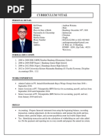 Curriculum Vitae - Andrian Pratama