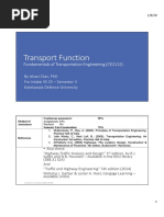 Transport Function: Fundamentals of Transportation Engineering (CE2112)