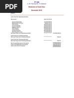 Statement of Cash Flow