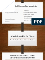 Trabajo Administración de Obras