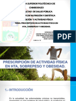 Escuela Superior Politécnica de Chimborazo Facultad de Salud Pública Escuela de Nutrición Y Dietética Nutrición Y Actividad Física