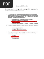 Examen Analisis Financiero