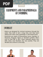 Equipments and Paraphernalia of Swimming