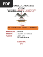 Informe Diagnostico de Consumo de Electricidad - Semestre IV