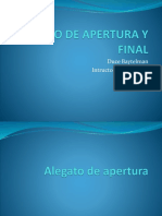 Alegato de Apertura y Final