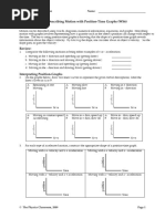 Pos - Time Graphs WS