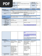 Mapeh: Daily Lesson Log in School Grade Level Teacher Learning Area Teaching Date and Time Quarter