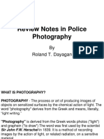 Review Notes in Police Photography: by Roland T. Dayagan