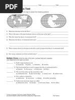 Plate Tectonics Exam