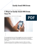 5 Ways To Easily Send SMS From Your PC 5 Ways To Easily Send SMS From Your PC