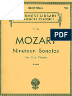 Mozart (19 Sonatas For Piano) PDF