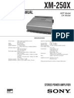 Service Manual: Stereo Power Amplifier