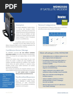 Newtec MDM2500 On The Newtec Dialog Platform Datasheet