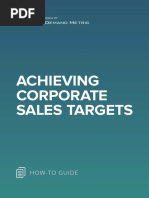 ANA Achieving Corporate Sales Targets