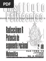 1203-14 MATEMATICA Radicación en Reales - Potencia de Exponente Racional PDF