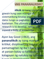 1-Kahulugan NG Pananaliksik