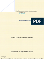 Metallic: : Materials (Advanced Physical Metallurgy) 1 (3) - 0 - 0 - 1