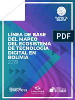 Linea de Base Del Mapeo Del Ecosistema de Tecnologia Digital en Bolivia