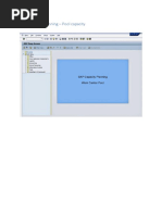 SAP Capacity Planning - Pool Capacity