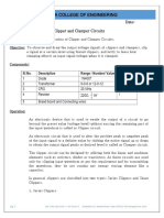 Expt 5 Clipper and Clamper Circuits