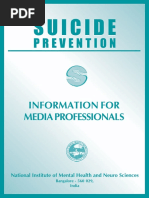 NIMHANS India Information Media Professionals On Reporting On Suicide