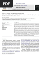 Effects of Chewing On Cognitive Processing Speed PDF