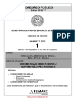 Especialista em Educação Básica - Orientação Educacional e Supervisão Pedagógica