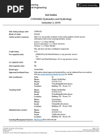 CVEN3002 Hydraulics and Hydrology Semester 2 2019 Bentley Campus INT