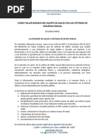 Pasos de La Atención y La Historia Clínica Violencia Sexual