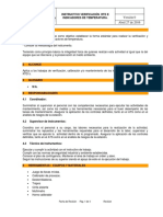 Instructivo Verificacion de RTD e Indicadores de Temperatura.