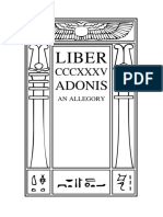 Crowley: Adonis, An Allegory (Liber CCCXXXV)